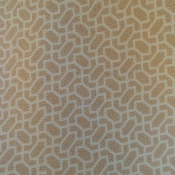 Adrianne Papell Ankle Cropped Pants 12 Tan White Pattern - Picture 15 of 15